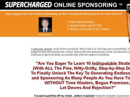 Go to: Supercharged Online Sponsoring