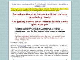 Go to: Cyberscams Ebook - A Must Have Book For Every Internet User!