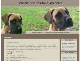 Go to: Online Dog Training Academy.