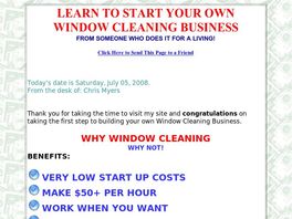 Go to: Start Your Own Window Cleaning Business