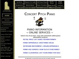 Go to: Piano Information Services Online.