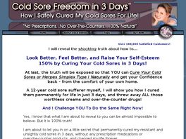 Go to: Cold Sore Freedom In 3 Days.
