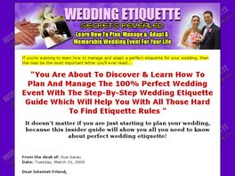 Go to: The Wedding Etiquette Expert Guide