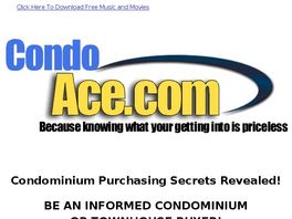 Go to: Be A Smart Condo Buyer!