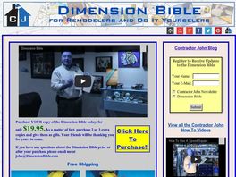Go to: Dimension Bible For Remodelers And Do It Yourselfers