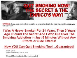 Go to: $$$ Hot Niche! $$$ High Converting $$$ Quit Smoking Easy!