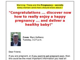 Go to: The Pregnancy Secrets.