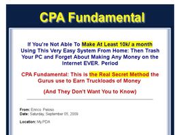 Go to: Cpa Fundamental: The Ultiamte Guide To Cpa Profits