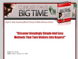 Go to: Curiosity Pays Big Time.