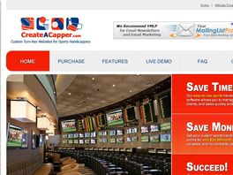 Go to: CreateACapper.com - Custom Turn-Key Websites for Sports Handicappers