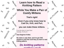 Go to: Easy Mittens For Beginner Knitters