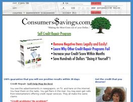 Go to: ConsumersSavings.com - Self Credit Repair Program.