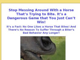 Go to: No More Biting Horses!
