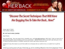 Go to: Cupids MakeOver - Getting Her Back.