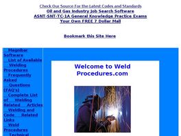 Go to: Weld Procedures