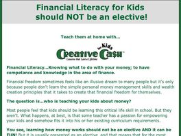 Go to: Creative Cash For Kids Home Study Program.