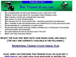 Go to: Cycling Training Plans And Books