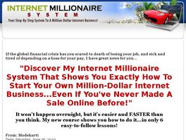 Go to: Internet Millionaire System