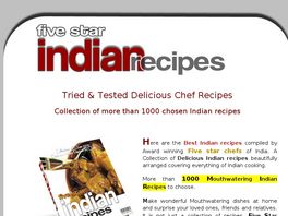 Go to: Five Star Indian Recipes.