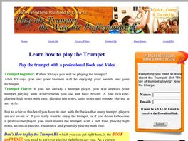 Go to: How To Play The Trumpet Self Learning Video & Book