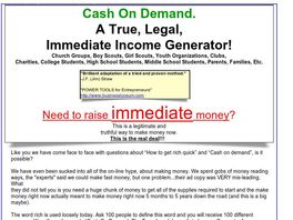 Go to: Cash On Demand.