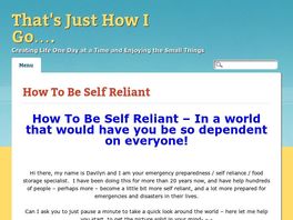 Go to: How To Be Self Reliant - In A World That Wants You To Be Dependent