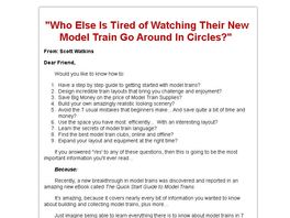 Go to: The Quick Start Guide To Model Trains