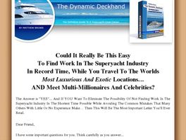 Go to: The Dynamic Deckhand (2009 Edition).