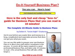 Go to: Do-it-yourself Guides, Tools & Templates + Support For Business Plans