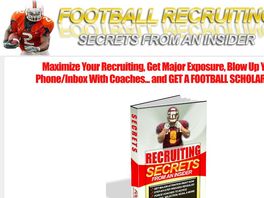 Go to: Complete Football Recruiting Guide | 75% Commission | $20.25/sale!