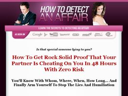 Go to: Detecting An Affair - How To Discretely Find Out!