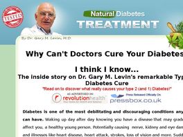 Go to: New! Proven Diabetes Treatment By Dr Gary Levin M.d