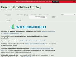 Go to: Dividend Growth Insider Membership