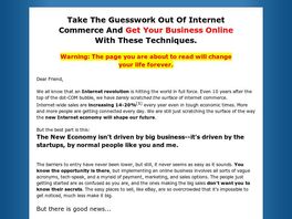 Go to: Insiders Guide To E-Commerce Business.