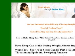 Go to: SleepSound2LoseWeight - The Connection Between Sleep And Weight Loss.