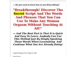 Go to: Dirty Talking Guide For Hot Sex