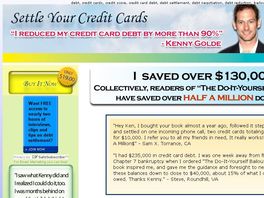 Go to: The Do-it-yourself Debt Settlement. No Agency. No Fee.