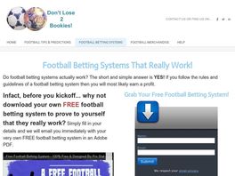 Go to: Football Betting Systems With 100% Guaranteed Profits!