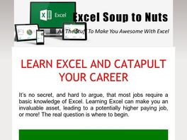 Go to: Become Awesome At Excel