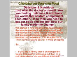 Go to: Changing Our Lives With Food.