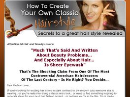 Go to: How To Create Your Own Classic Hairstyle.