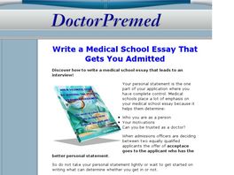 Go to: Med School Admissions Secrets