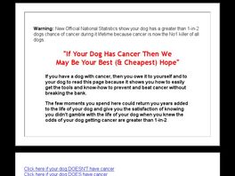 Go to: Canine Cancer Secrets