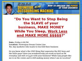 Go to: Definitive Outsourcing Machine.