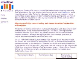 Go to: Donations Tracker Service For PayPal<sup>®</sup>
