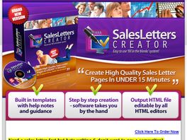 Go to: Sales Letter Creator.