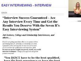 Go to: Kick Butt Interview Tips - Ace Any Interview Every Time.