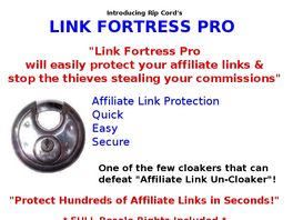 Go to: Boost Sales To Make Money. Online Link Theft Prevention. Link Fortress