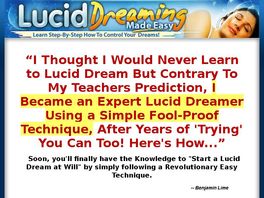 Go to: Lucid Dreaming Made Easy ~ New Top Seller