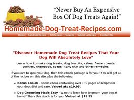 Go to: Homemade Dog Treat Recipes